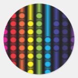 Dotted Spectrum Round Stickers