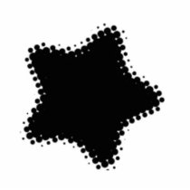 Dotted Star Pin Photo Cut Out