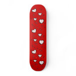 Dotty Hearts red Skateboard