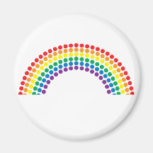 Dotty Rainbow Fridge Magnet