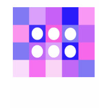 Dotty squares and circles t-shirts