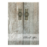 Double Barn Doors Country Thank You Notes Personalized Announcements