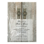 Double Barn Doors Country Wedding Invitation