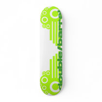 double/barrel "green machine" deck skate board