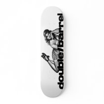 double/barrel "pinup2" deck skate board