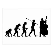 Double Bassist Post Cards