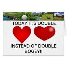 DOUBLE BOGEY VALENTINE CARD