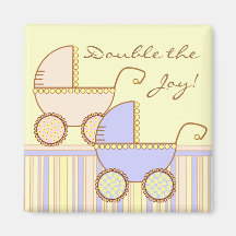 Double Carriage Twins Magnet
