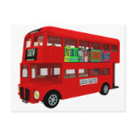 Double-decker bus postcards