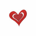 Double Deco Heart Just Married Love Design embroidered shirts