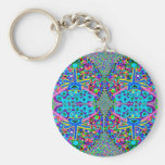Double Diamond Blue Hearts V6 Keychains