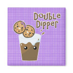 Double Dipper Cookies N Milk magnets