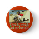 Double Double Toil and Trouble Halloween Tee buttons
