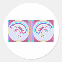 Double EEYAWA : Karuna Reiki Round Sticker