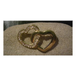 Double Entwined Love Hearts photo cards