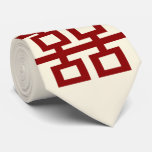Double Happiness Chinese Wedding Tie