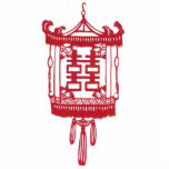 Double happiness Lantern photo sculptures