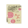 Double Happiness Lanterns Save The Date Postcard