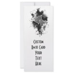 Double Hearts & Daisies - Grey B&W rack cards