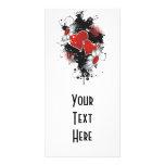 Double Hearts & Daisies - Original Colors Custom Photo Card