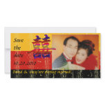 Double Luck Wedding Announcement Photo Card photo cards