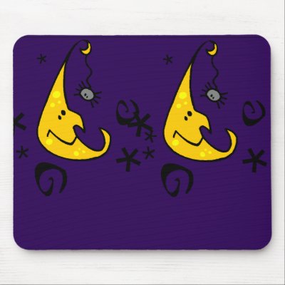 Double Moon Mouse Pad by lapatrick1161