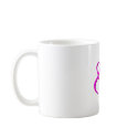 Double Pink Ribbon Breast Cancer Heart Mug