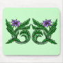 Double Purple Embellished Floral - Great GIft Idea Mouse Pads