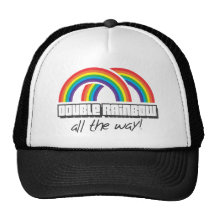 Double rainbow, all the way! hats