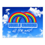 Double rainbow, all the way! post card