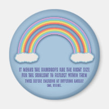 Double Rainbow Meaning Refrigerator Magnet