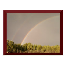 Double Rainbow Postcard