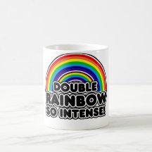 Double Rainbow so Intense Coffee Mugs