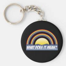 Double Rainbow What Does It Mean? Key Chains