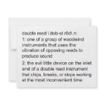 Double Reed Definition invitations