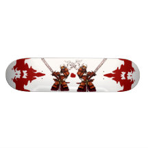 Double Samurai Skate Deck