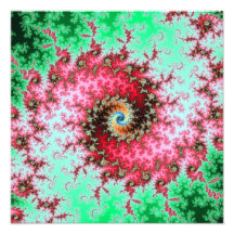 Double Spiral -. fractal design Photographic Print
