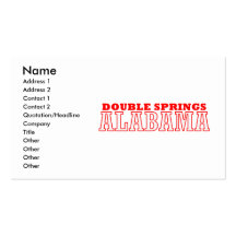 Double Springs, Alabama Business Card Templates
