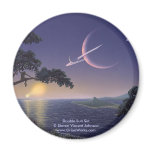 Double Sunset, Double Sun Set Steven Vincent J... Fridge Magnet