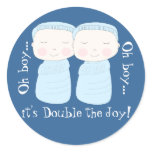 Double the Joy! Twin Boys Stickers