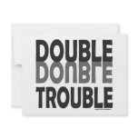 DOUBLE TROUBLE T-SHIRTS AND GIFTS invitations