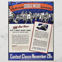 Double Wasps, You Can Visit, Pratt & Whitney Aircr Personalized Flyer
