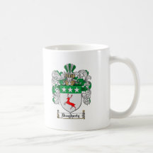 DOUGHERTY FAMILY CREST -  DOUGHERTY COAT OF ARMS COFFEE MUGS