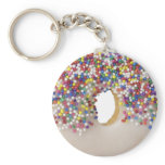 doughnut with sprinkles keychains