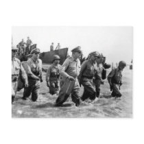 Douglas MacArthur lands at Leyte Philippine Island Postcard