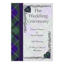 Douglas Scottish Tartan Personalized Invitation
