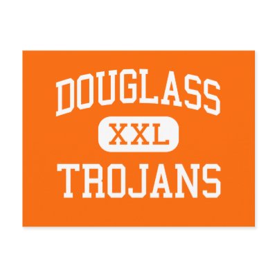 Douglass - Trojans - High - Oklahoma City Oklahoma Postcard by customteamsportswear