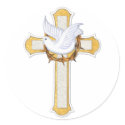 Dove and Cross stickers