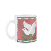 Dove and Holly Coffee Mugs