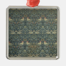 Dove and Rose' fabric design, c.1879 Christmas Tree Ornament